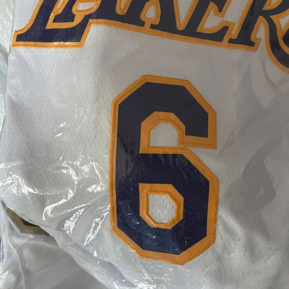 White and Gold Lakers Jersey